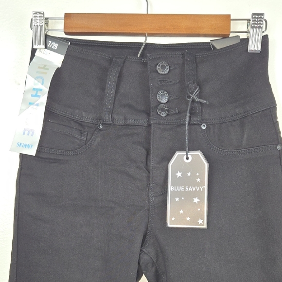 Black High-Waisted Skinny Jeans - Picture 3 of 8